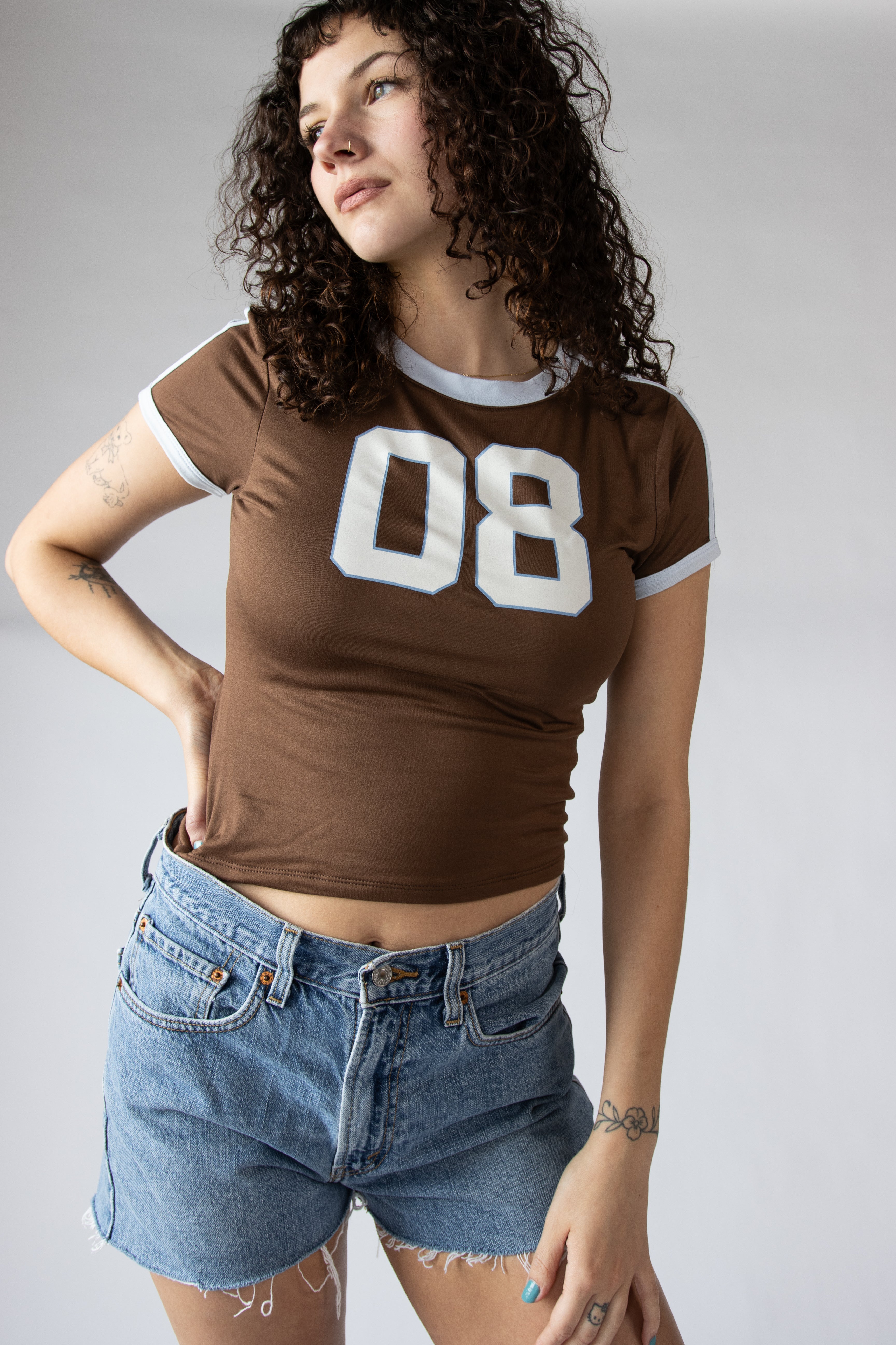 Double Layer Ringer Jersey T-Shirt