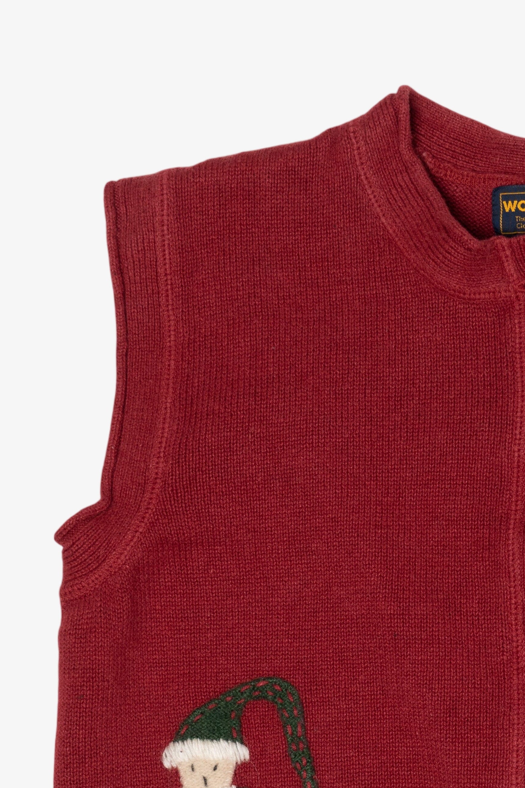 Vintage Red Woolrich Angels Ugly Christmas Vest (1990s)
