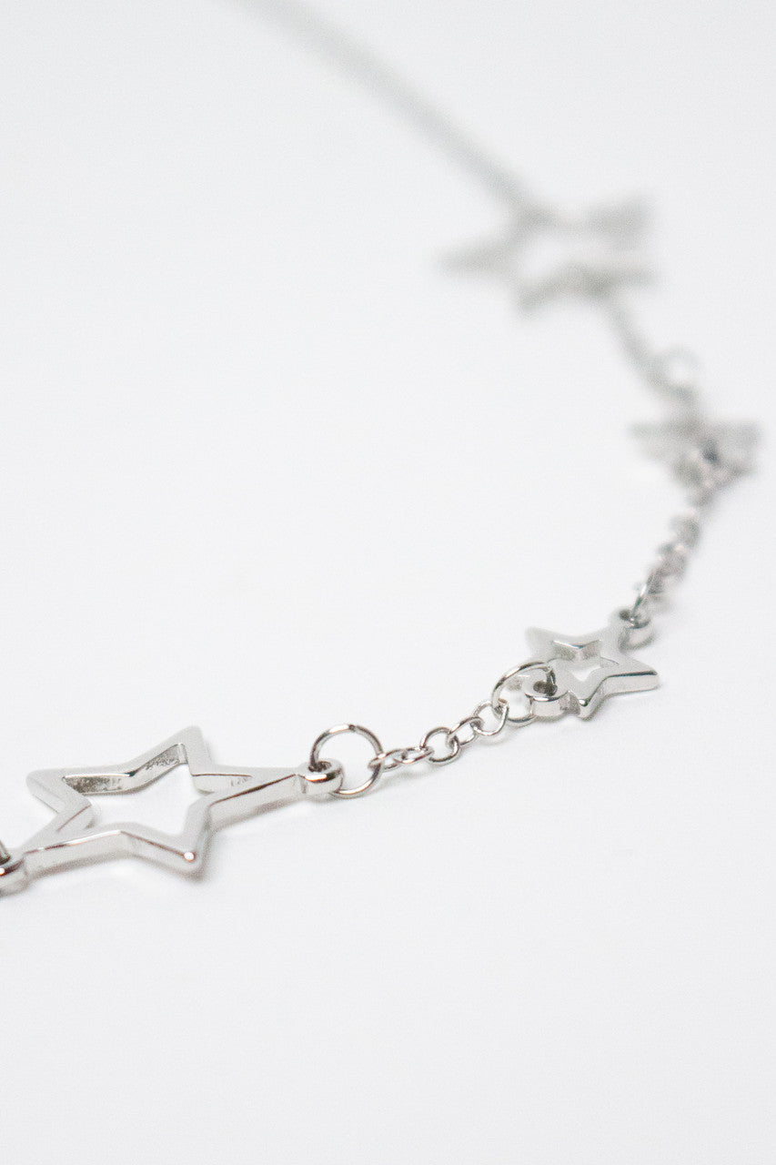 Silver Star Chain Necklace