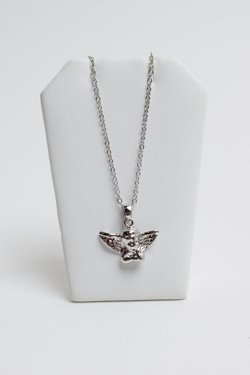 Silver Cherub Necklace