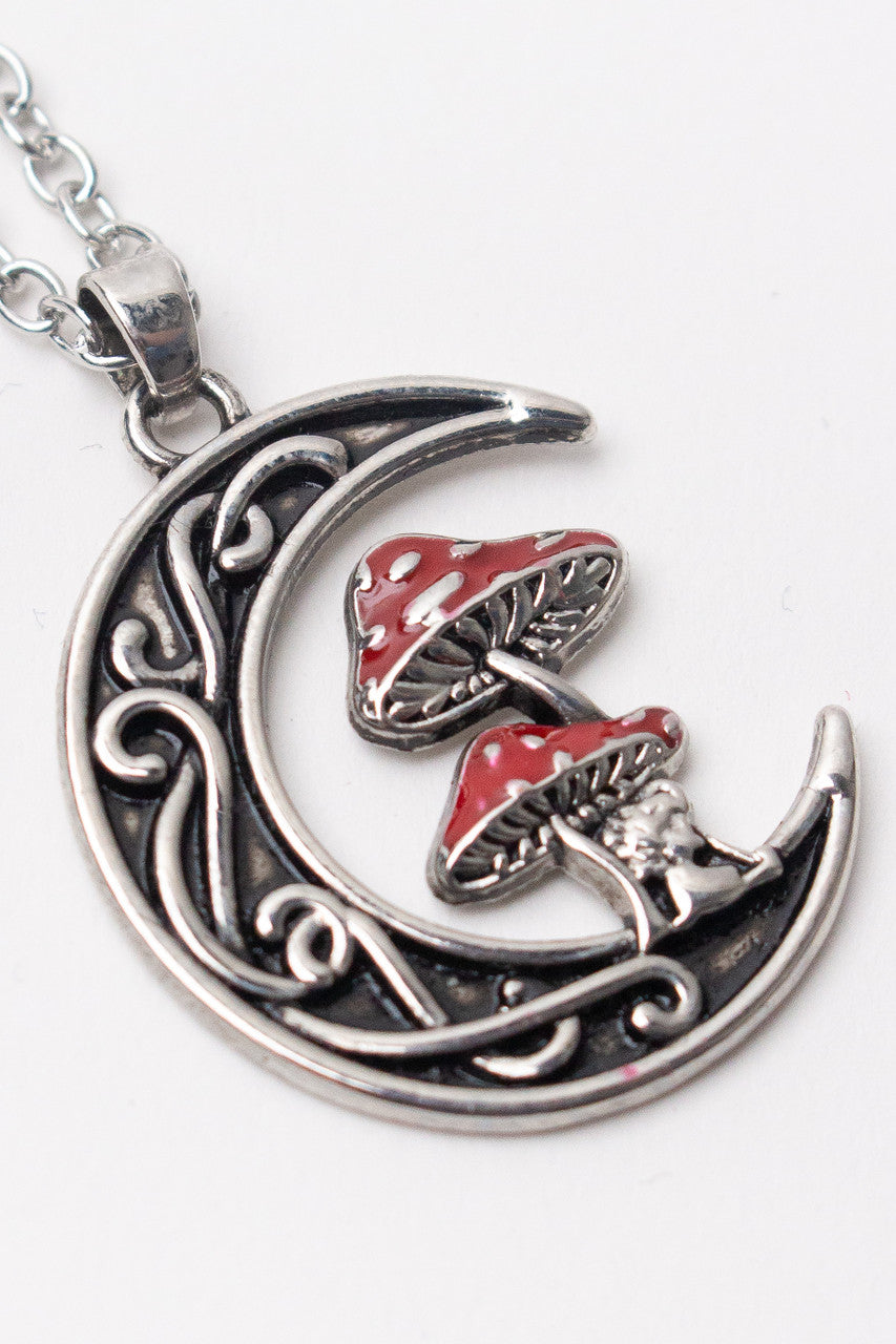 Mushroom Moon Necklace