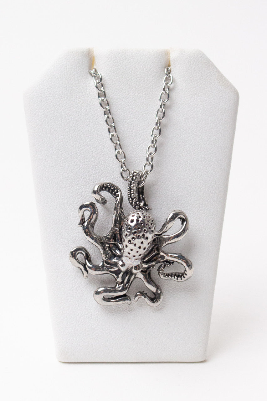 Silver Octopus Necklace