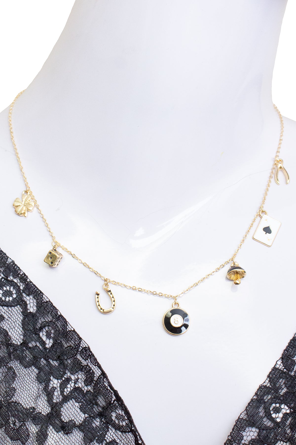 Lucky 8 Ball Charm Necklace