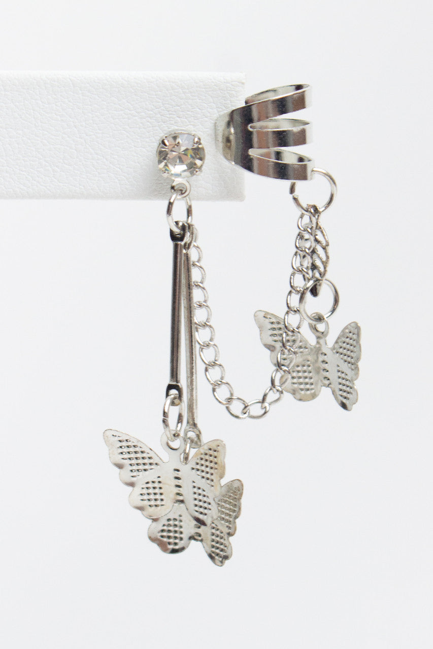 Butterfly Cuff Earrings