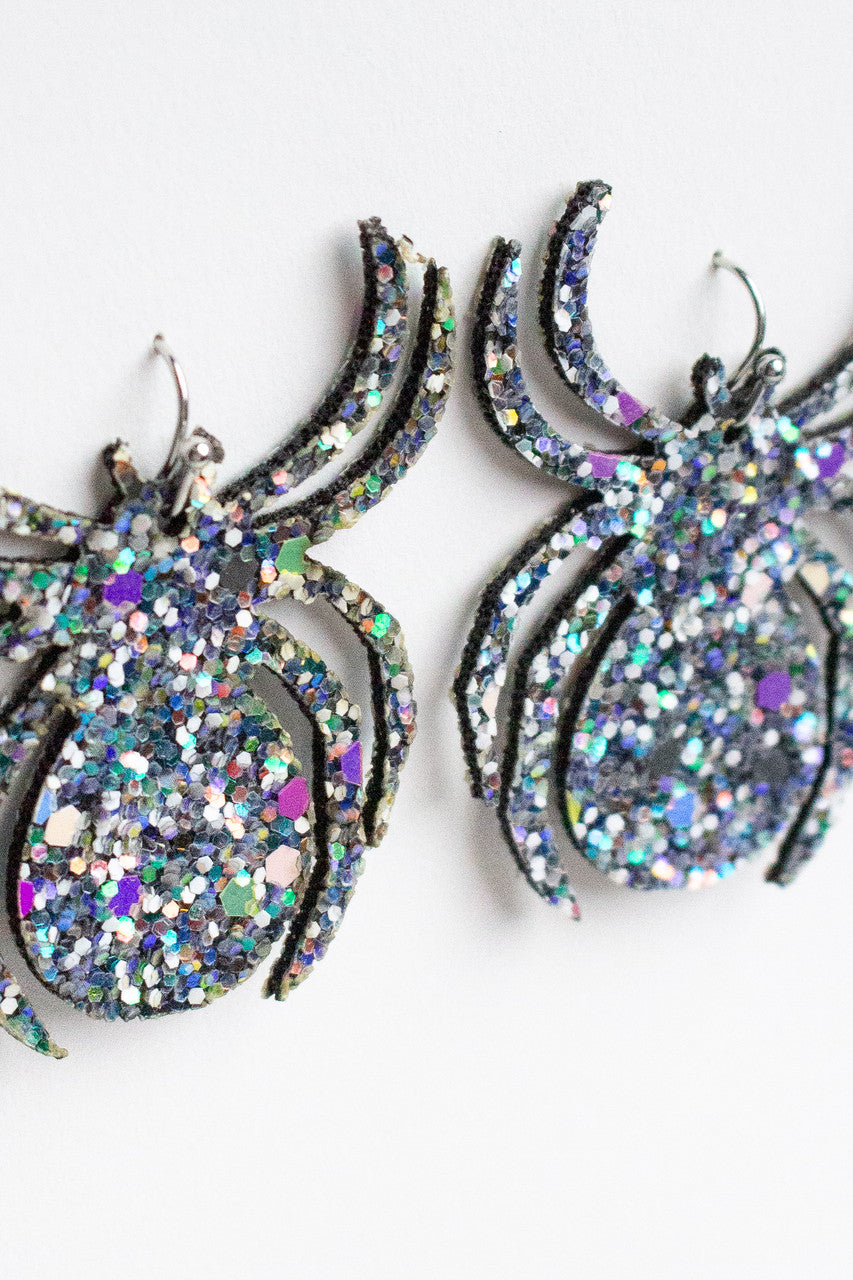 Sparkle Spider Earrings