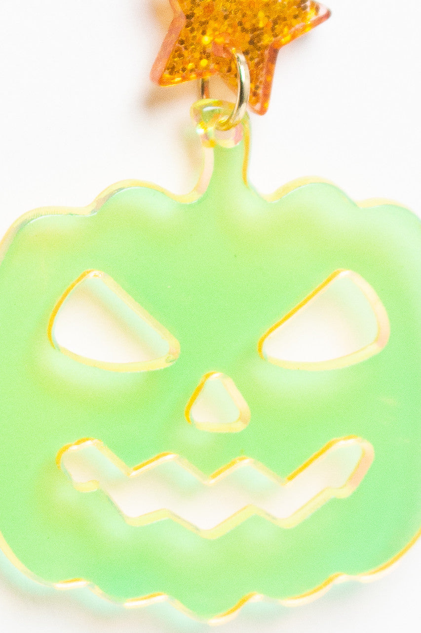 Iridescent Pumpkin Earrings