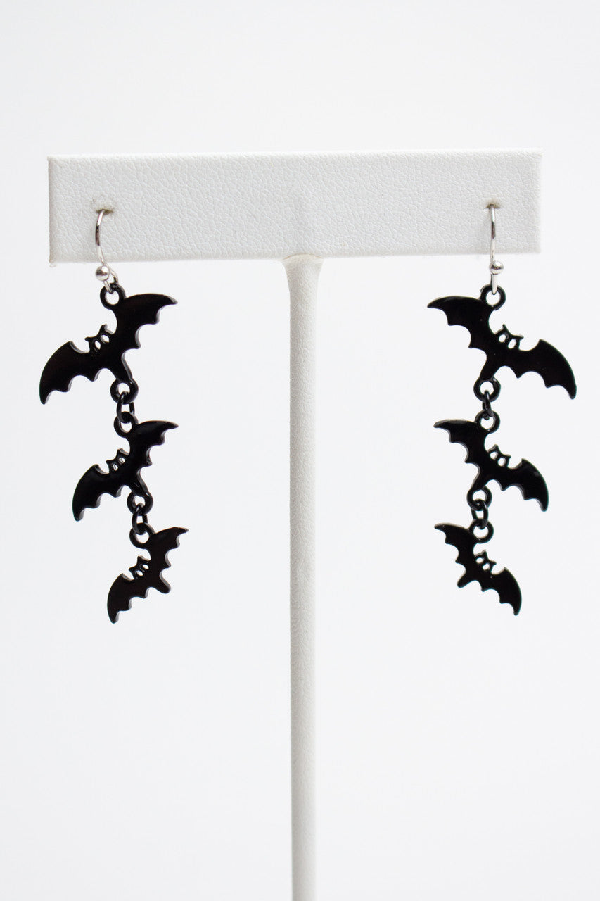 Hanging Bats Earrings