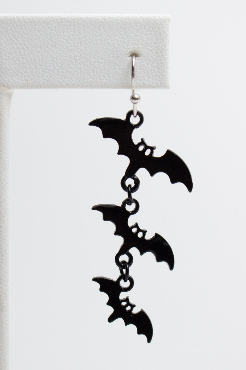 Hanging Bats Earrings