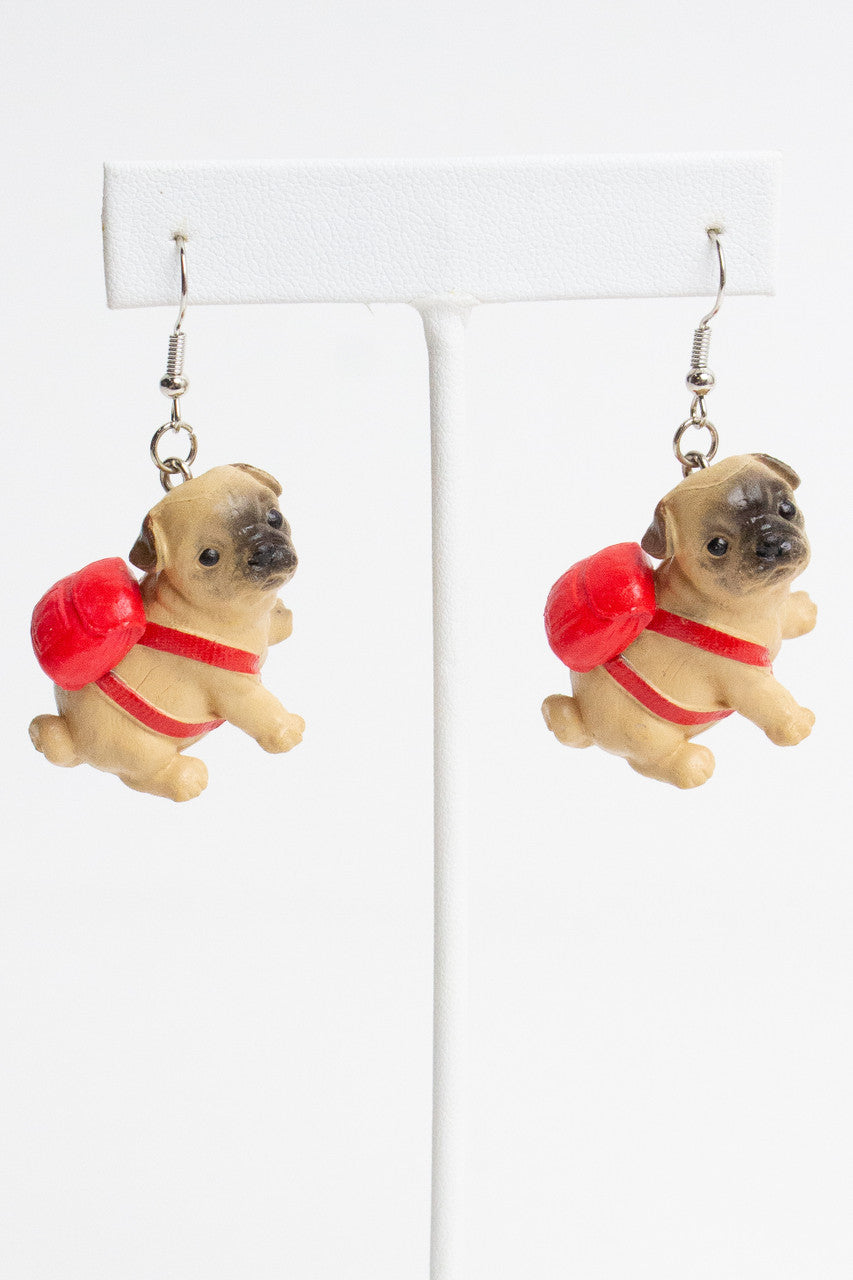 Pug Adventure Earrings
