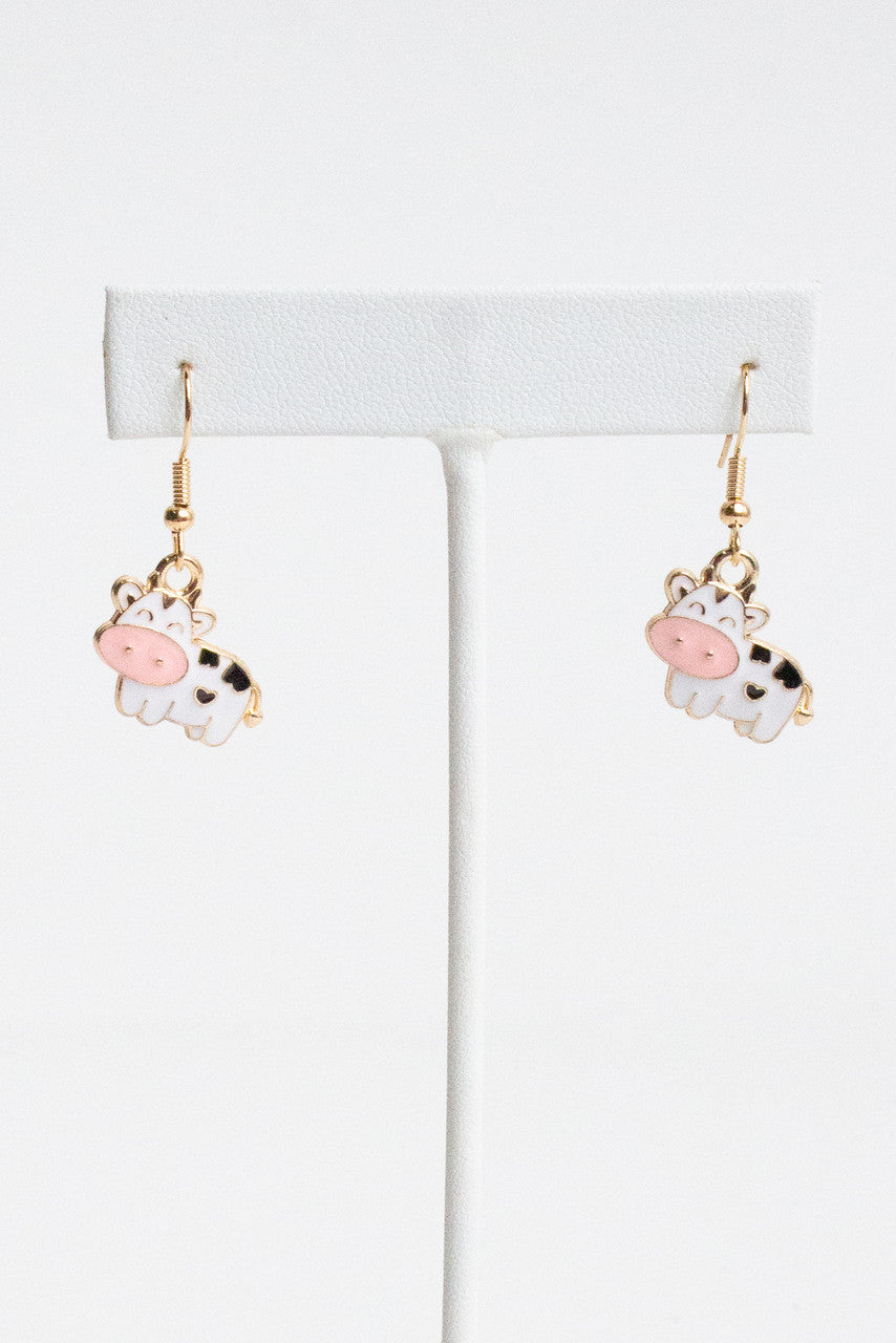 Smiling Cow Earrings