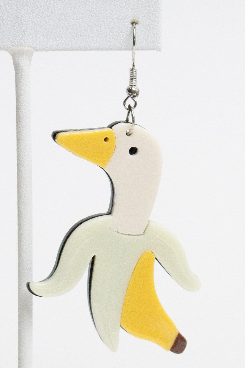 Banana Duck Earrings