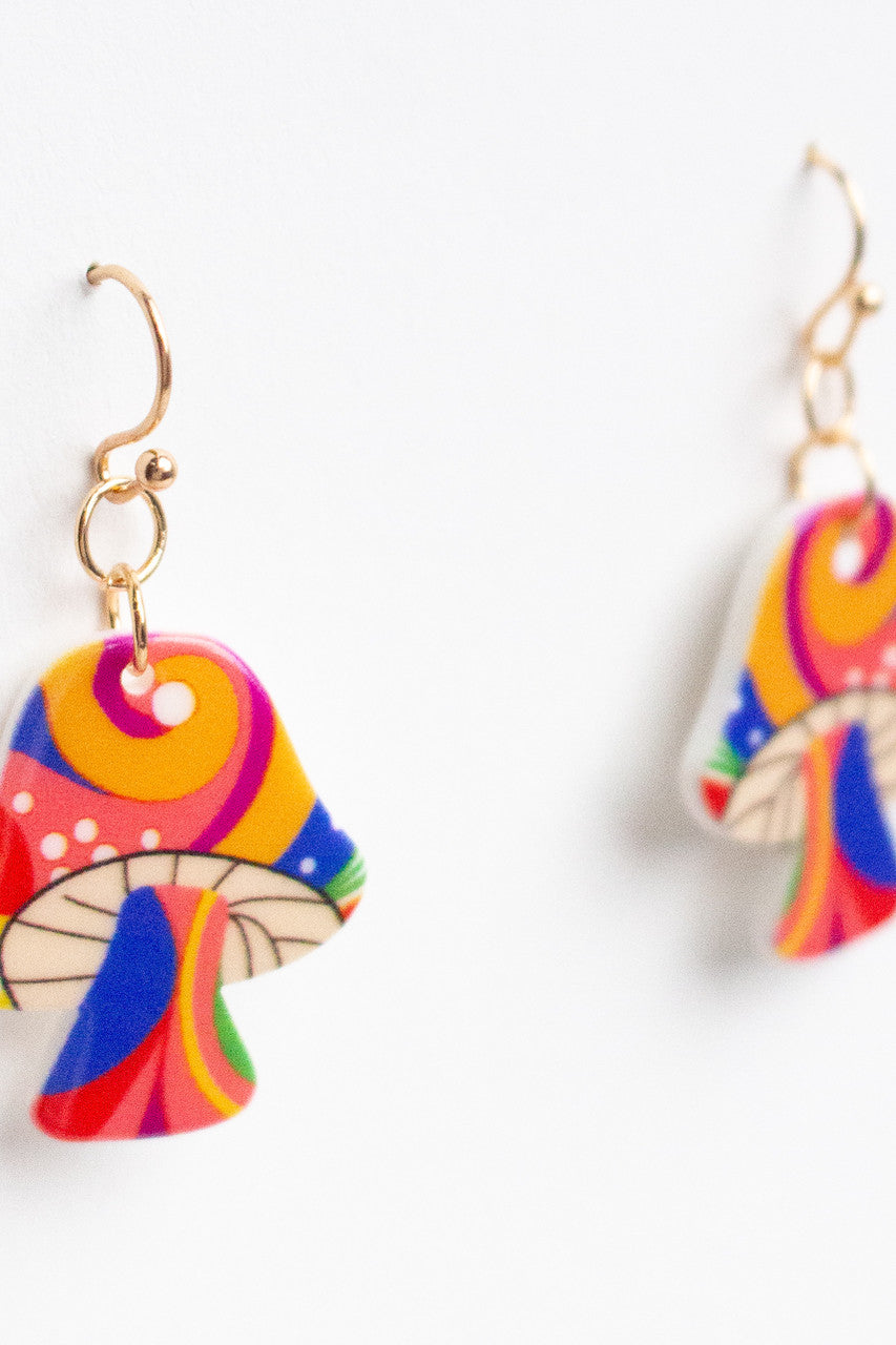 Groovy Mushroom Earrings