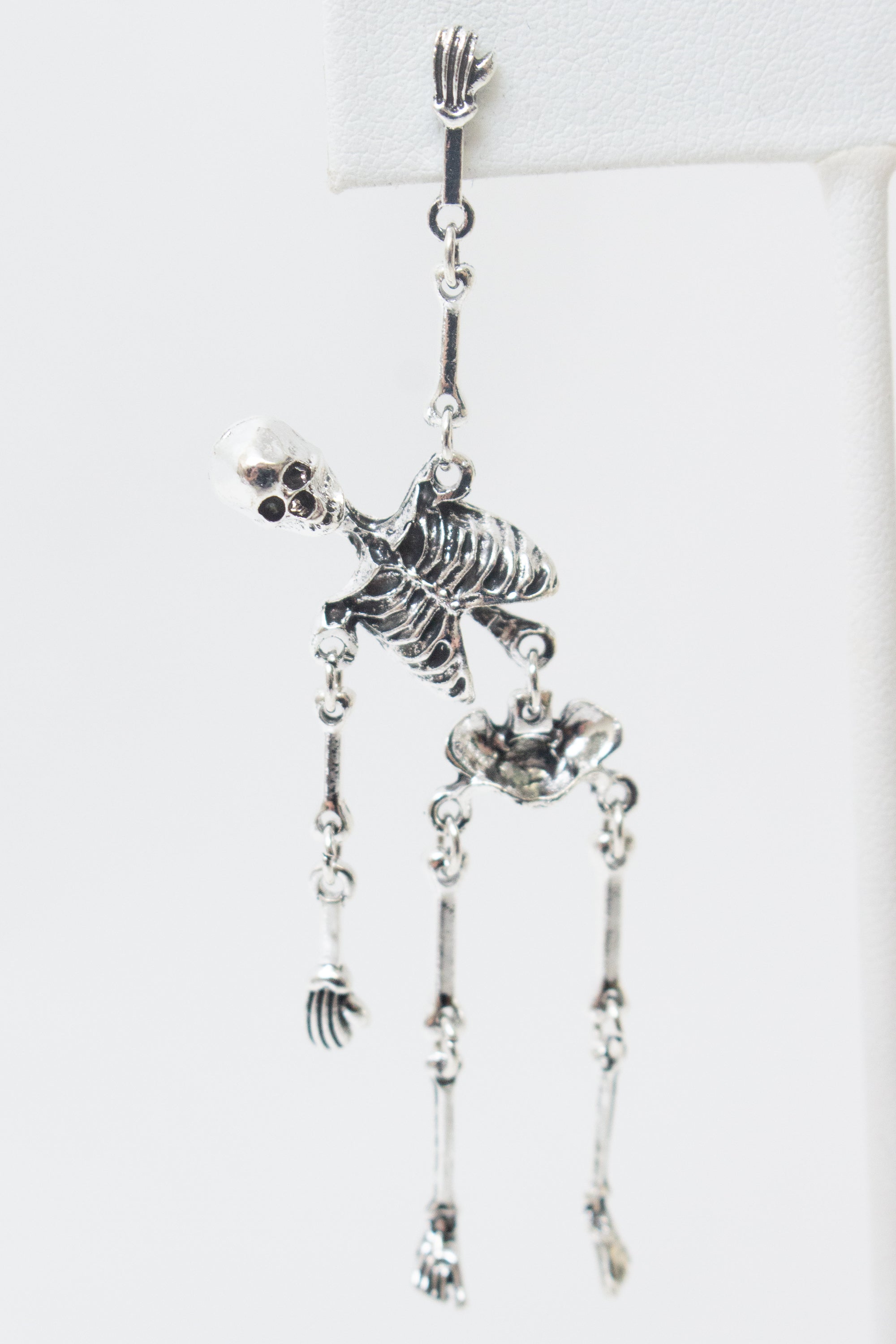 Hang In There Skeleton Earrings