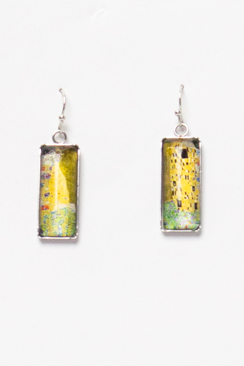 Classic Painting Earrings - Yellow (The Kiss)