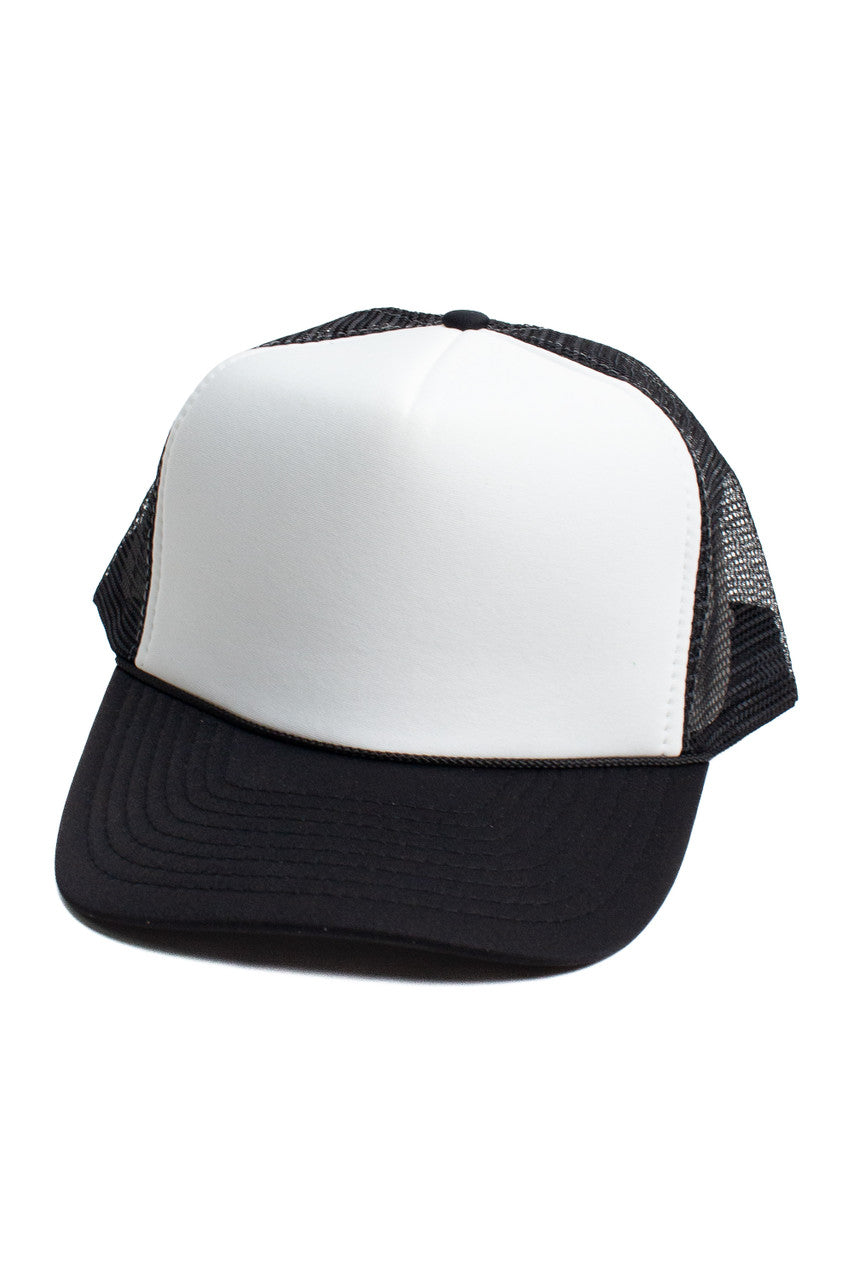 Black & White Trucker Hat