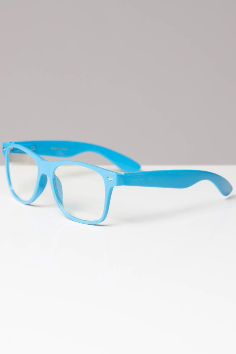 Horn Rimmed Clear Glasses