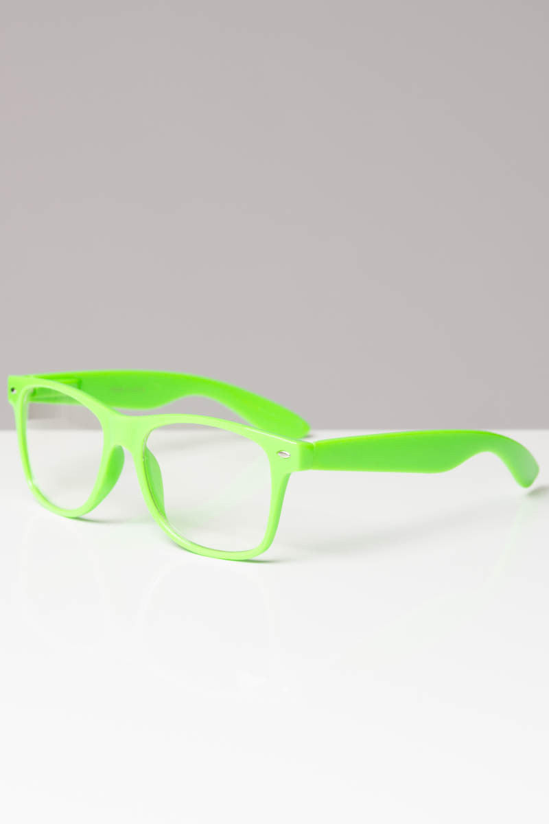 Horn Rimmed Clear Glasses