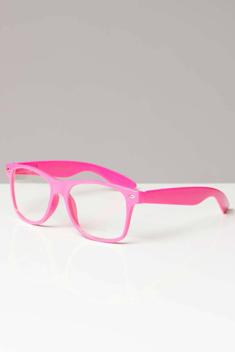 Horn Rimmed Clear Glasses