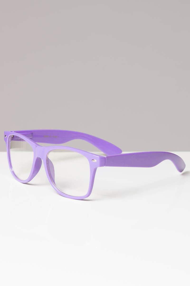 Horn Rimmed Clear Glasses