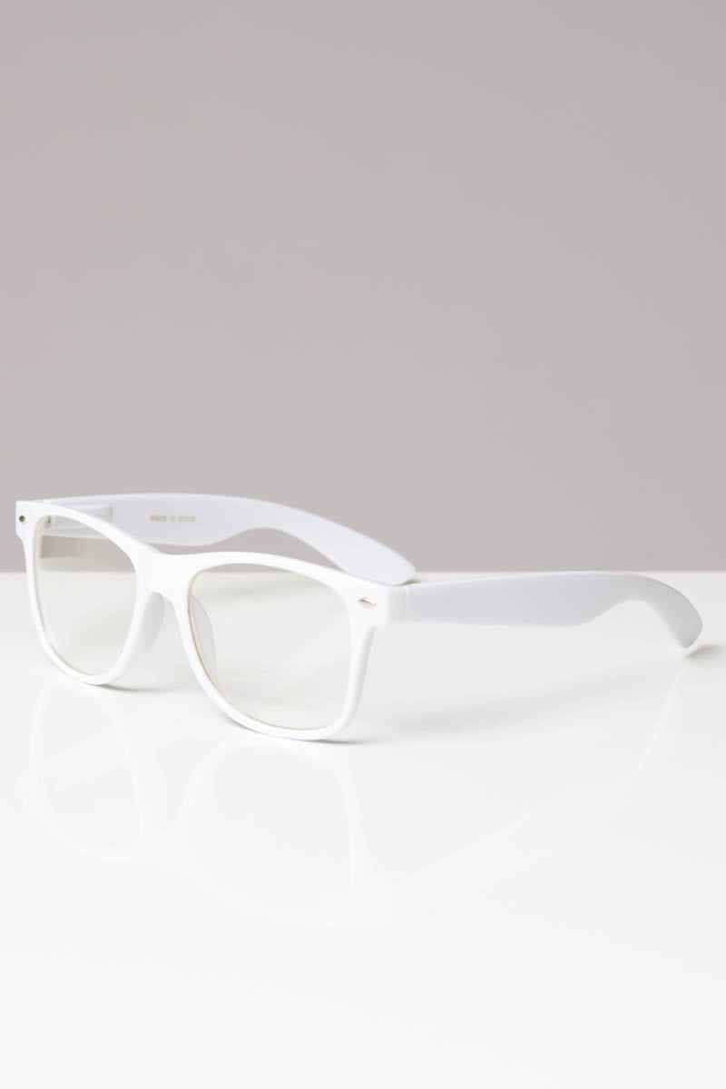 Horn Rimmed Clear Glasses