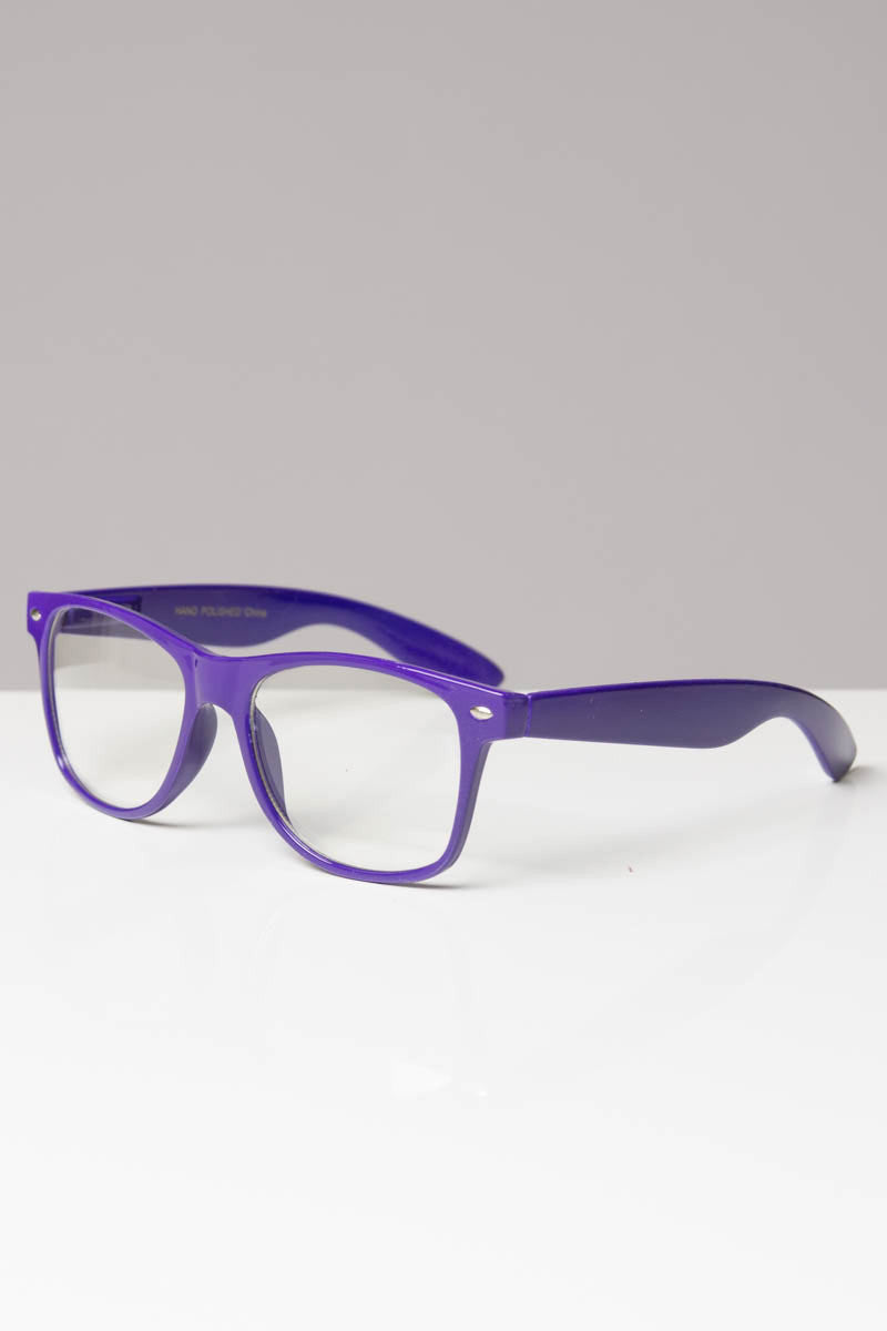 Square Neon Glasses