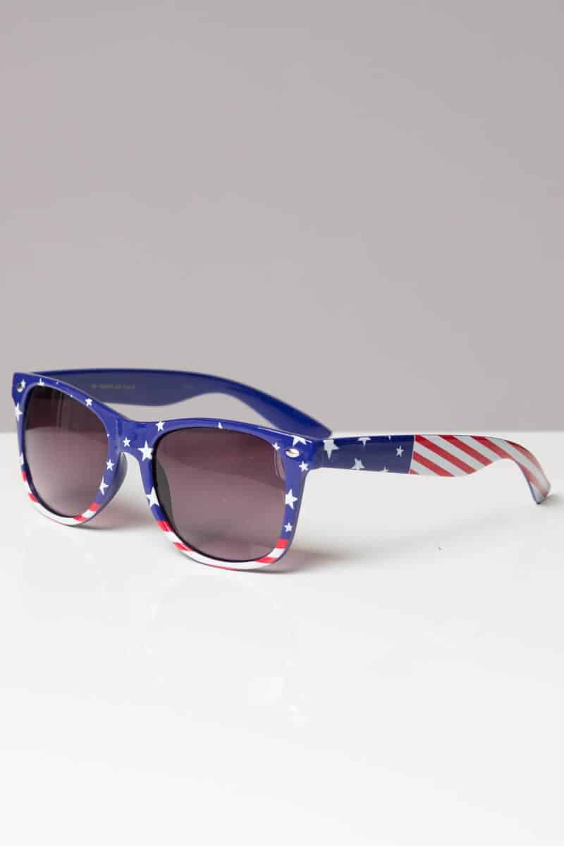 Square American Flag Sunglasses
