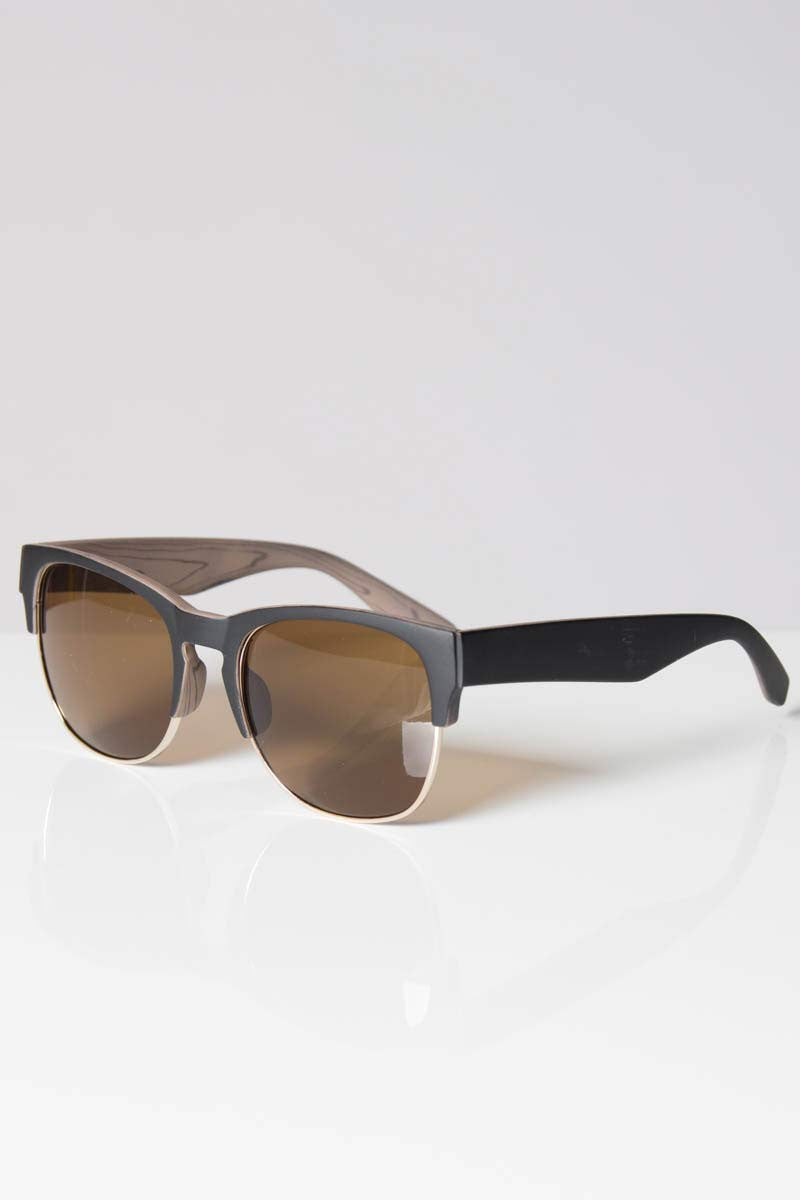 Classic Half-Frame Sunglasses
