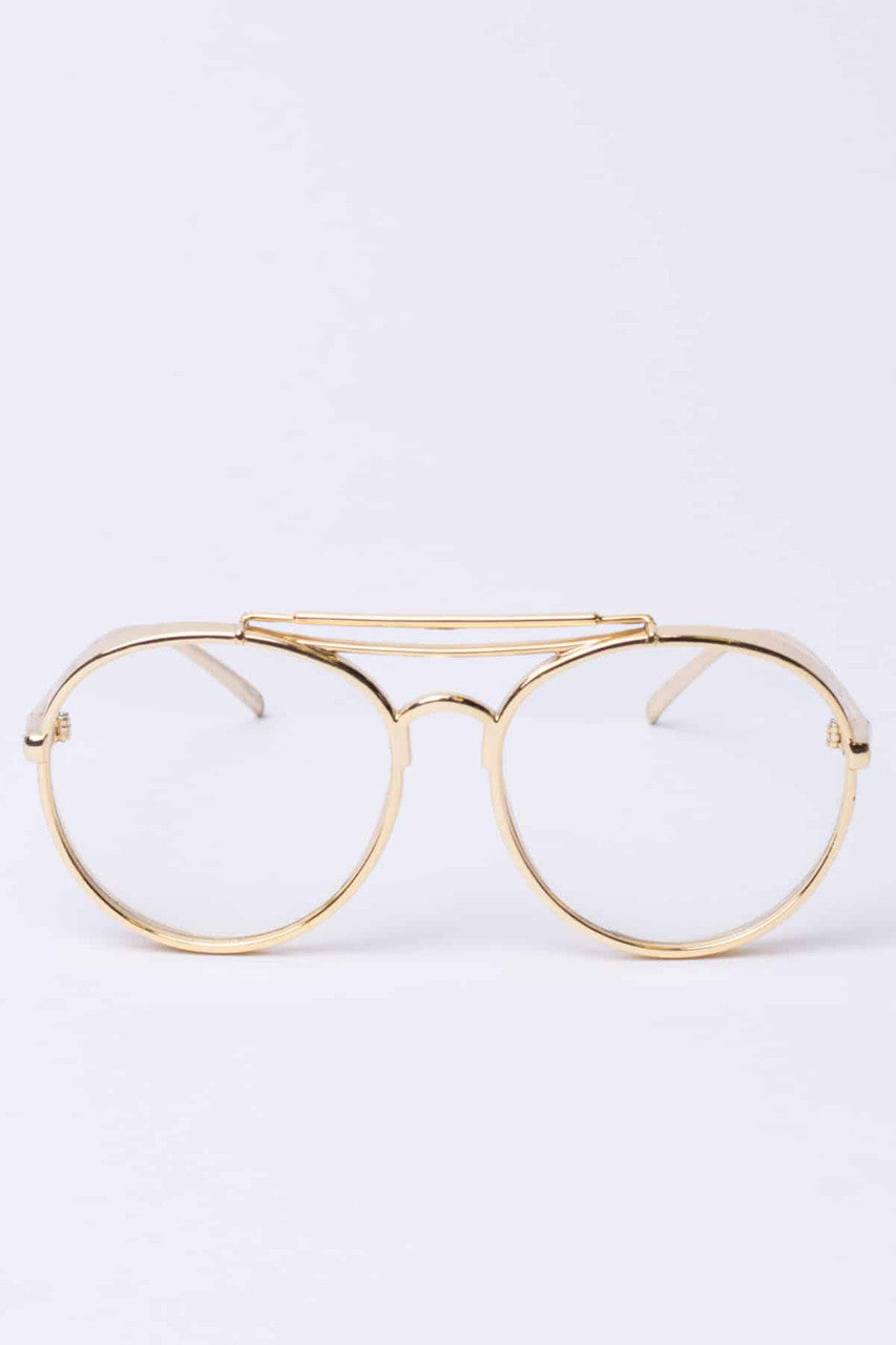 Thick Metallic Bar Glasses