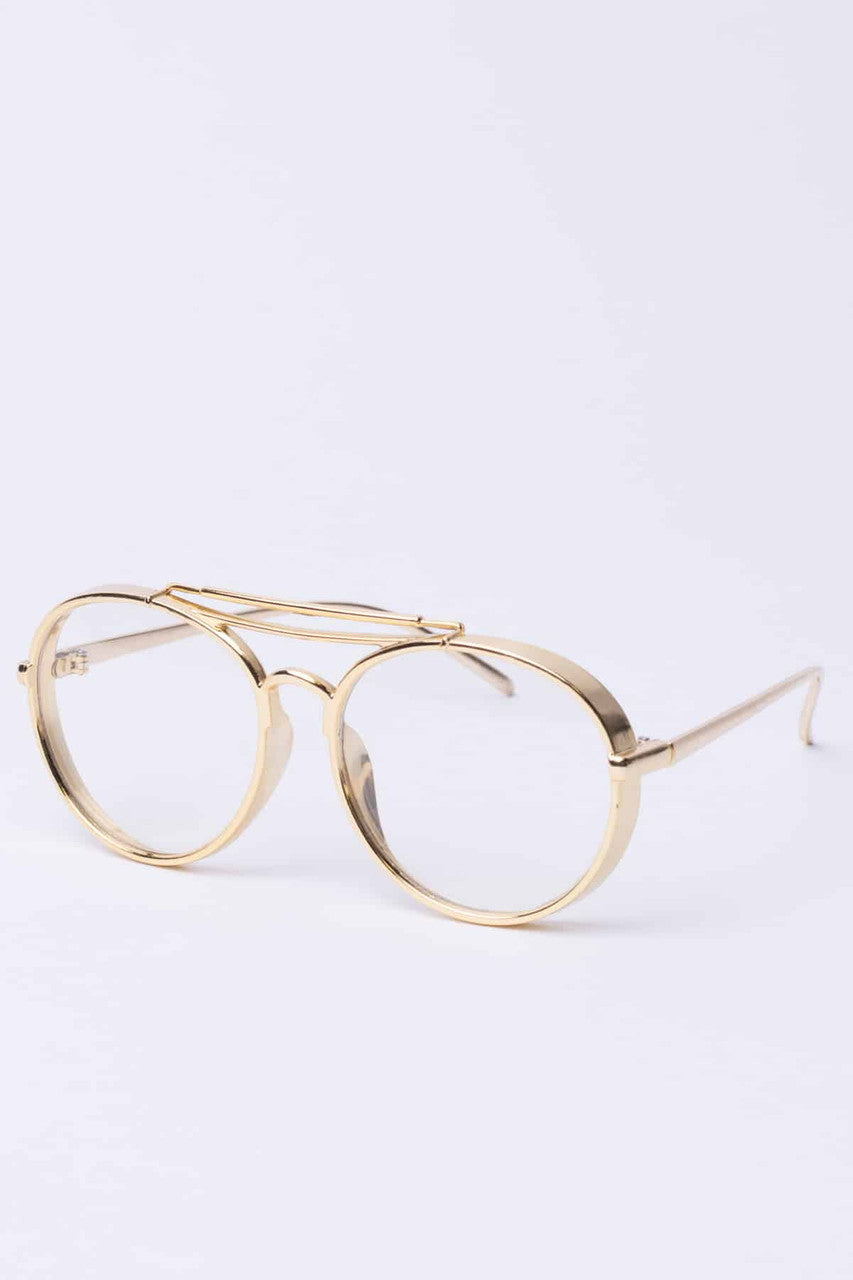 Thick Metallic Bar Glasses