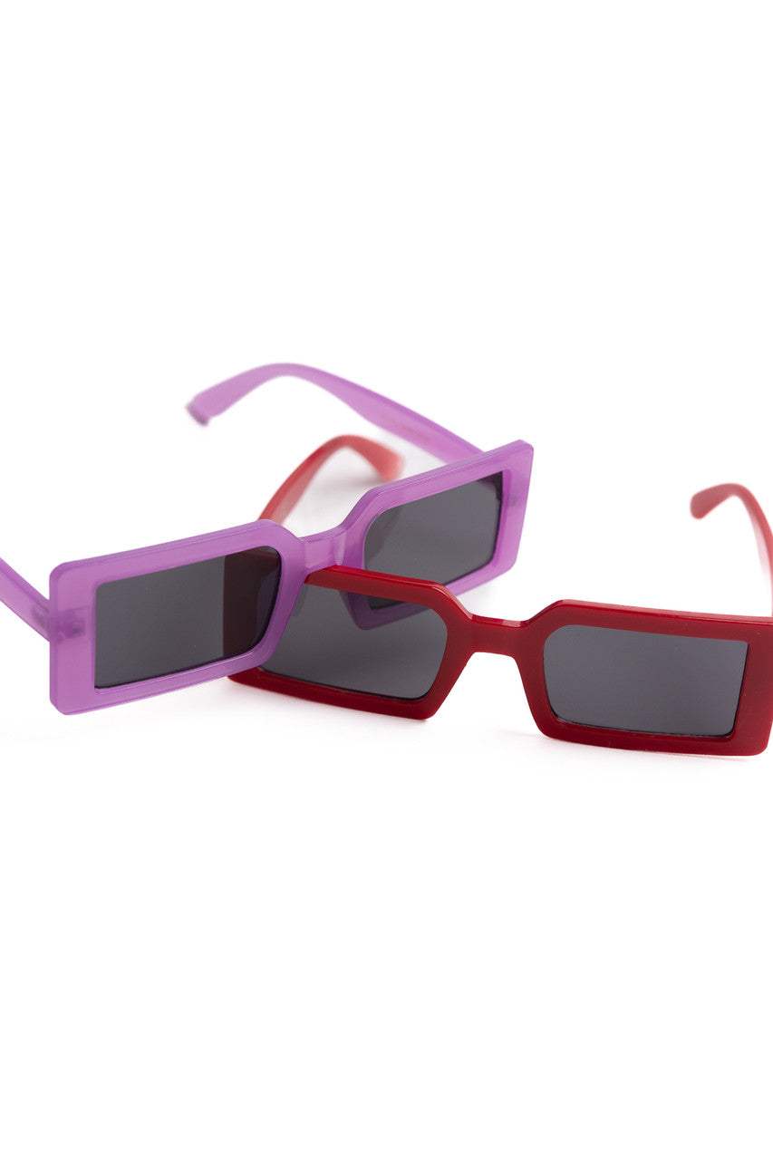 Thick Frame Rectangle Frame Sunglasses