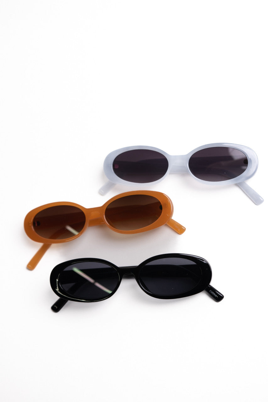 Color Oval Frame Sunglasses