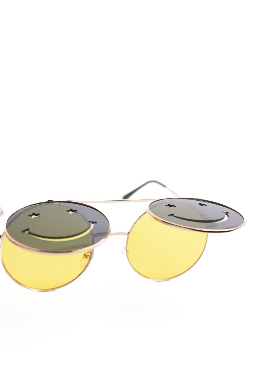 Smiley Flip Sunglasses
