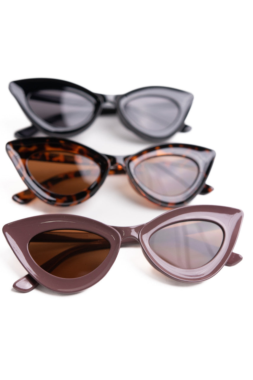 Thick Cat Eye Sunglasses