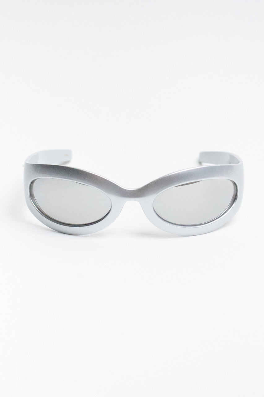 Oval Thick Frame Sunglasses