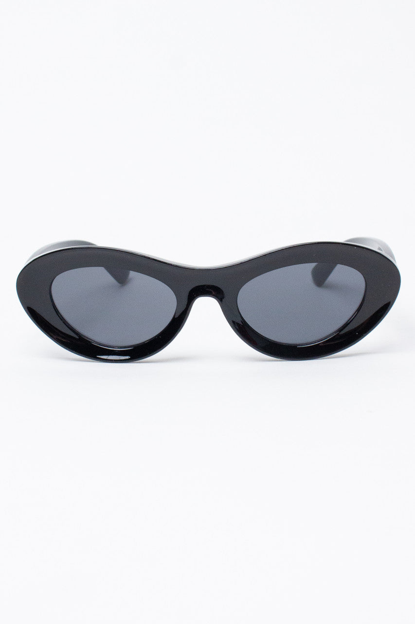 Oval Outline Frame Sunglasses