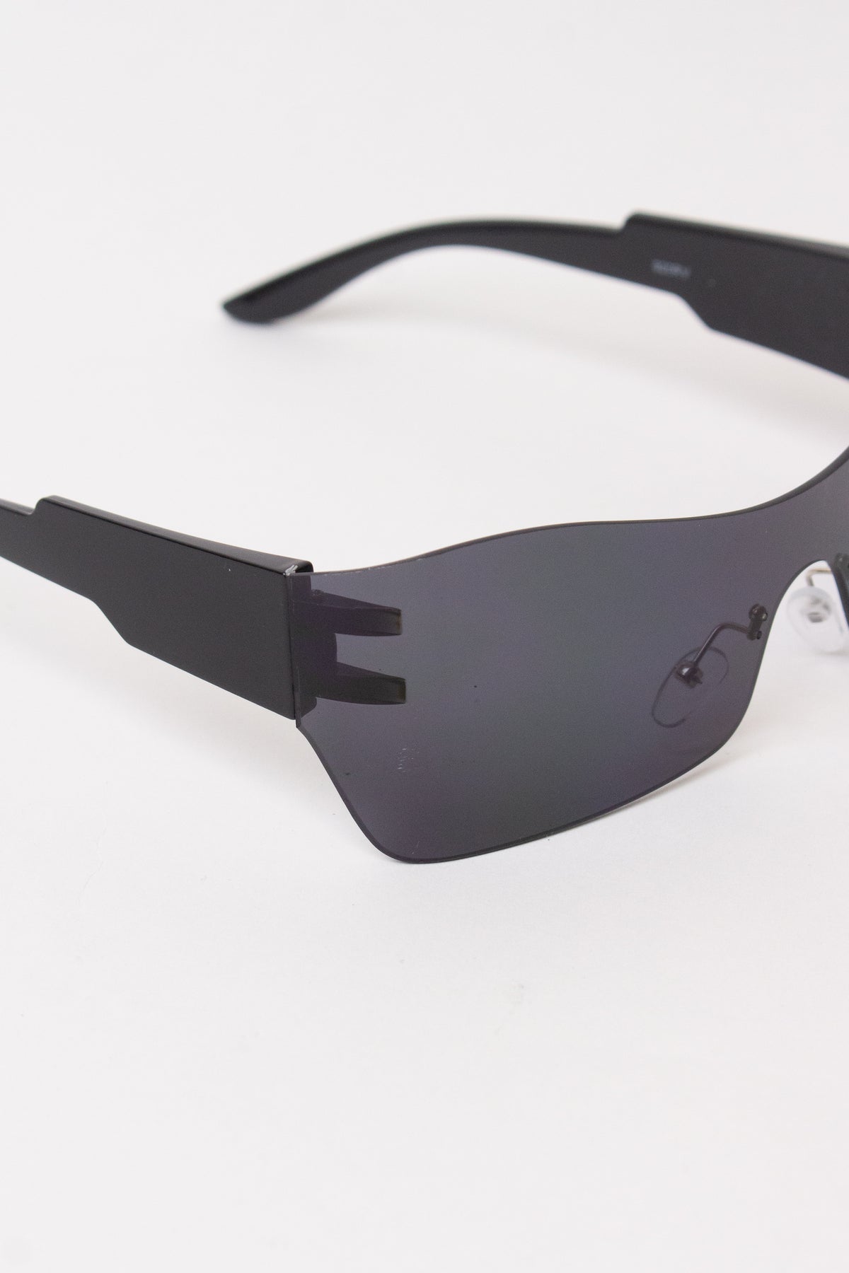 Narrow Shield Sunglasses - Black