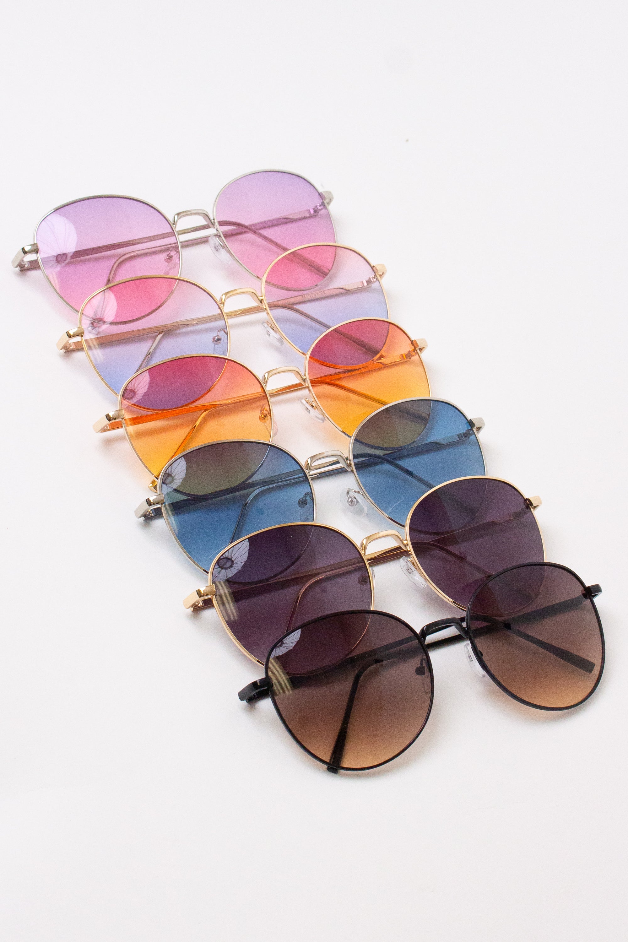 Rounded Square Ombre Sunglasses