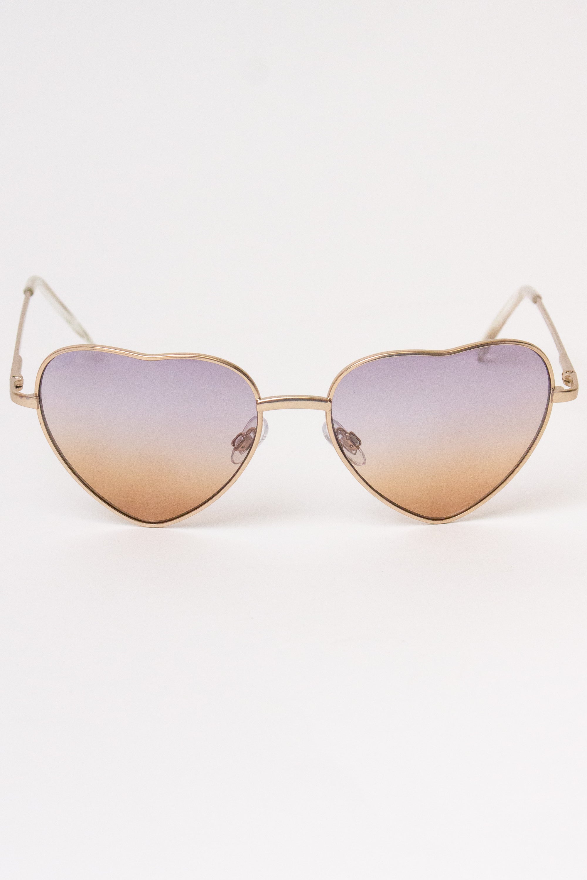 Ombre Heart Sunglasses - Gray