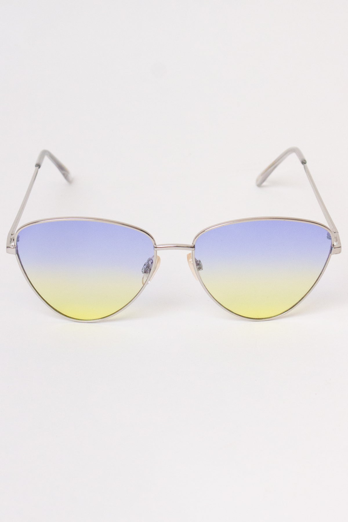Triangle Ombre Sunglasses - Blue/Yellow