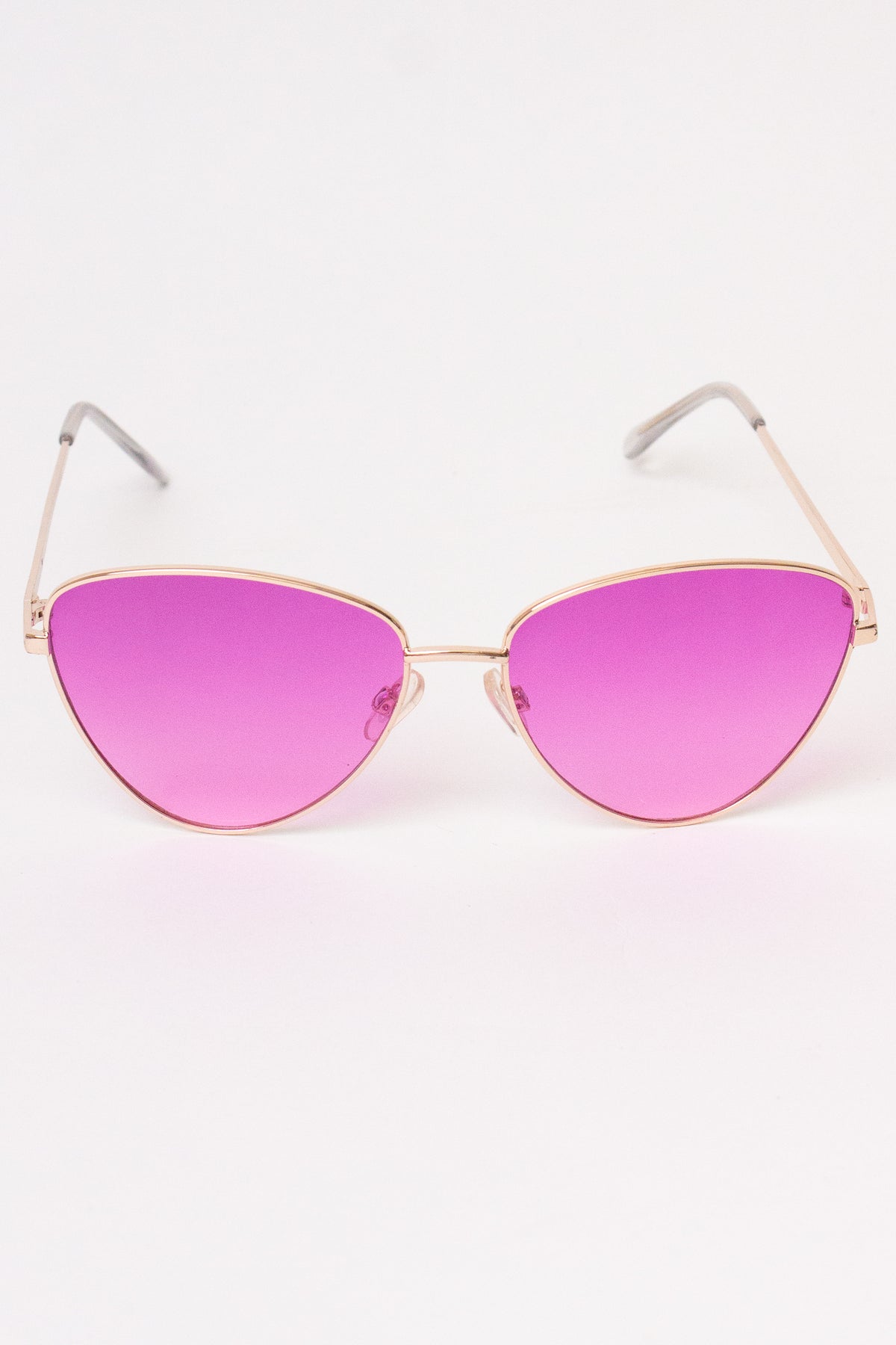 Triangle Ombre Sunglasses - Fuchsia