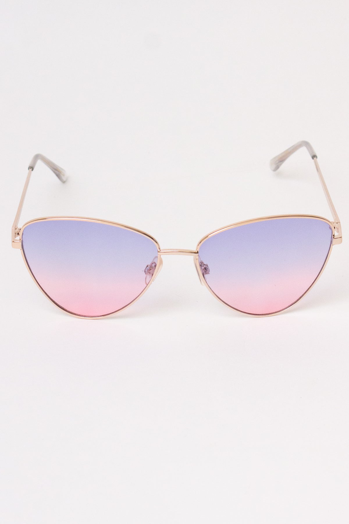 Triangle Ombre Sunglasses - Pink/Blue