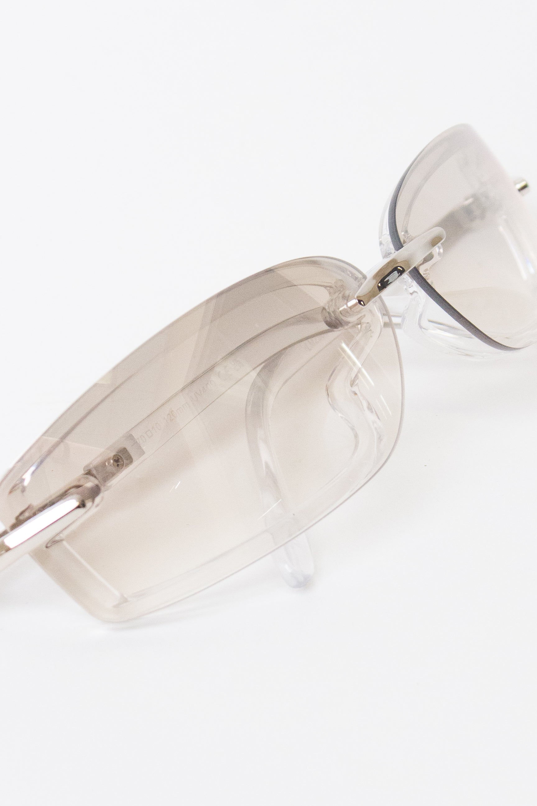 Y2K Clear Rectangle Lens Sunglasses