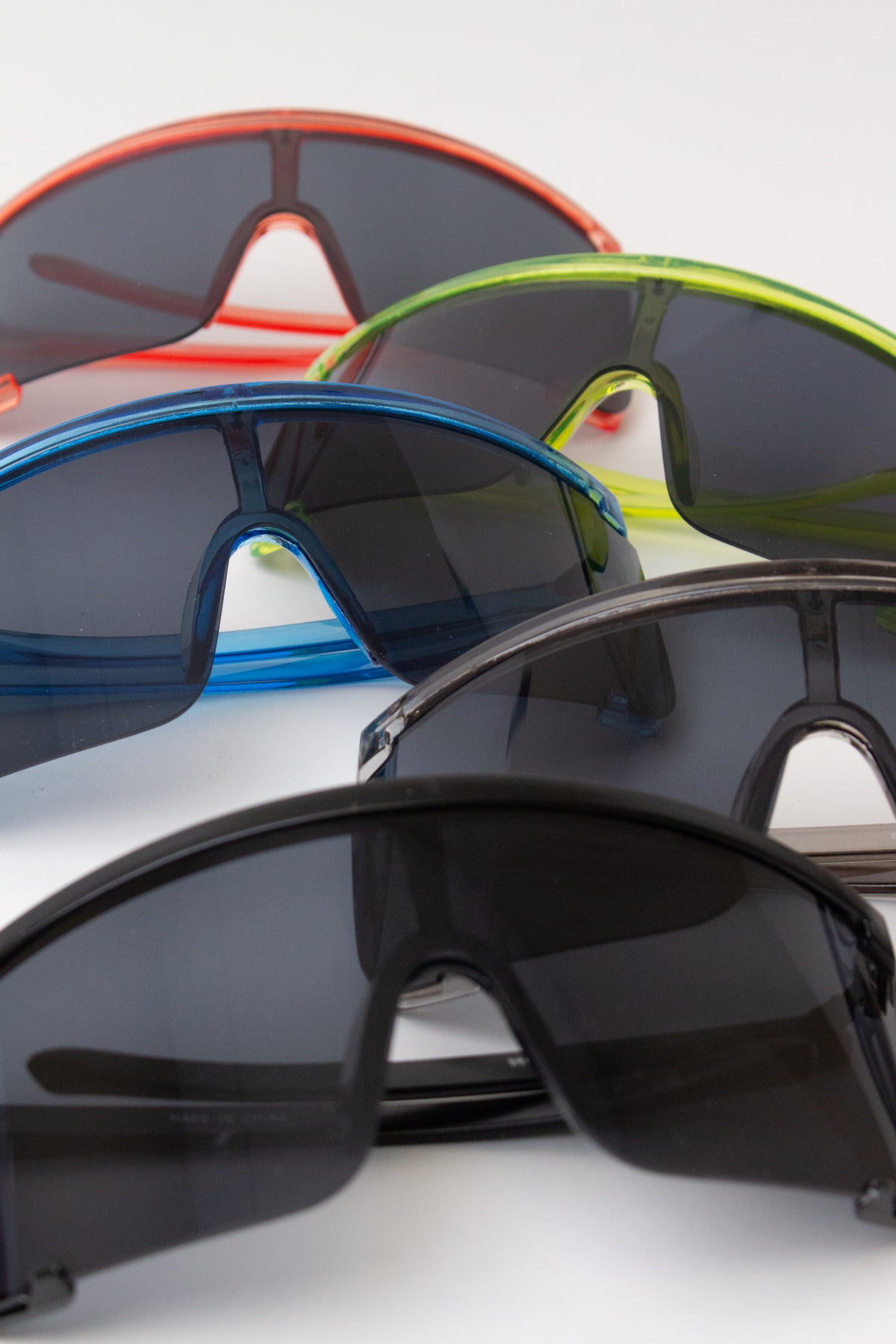 Acrylic Frame Shield Sunglasses