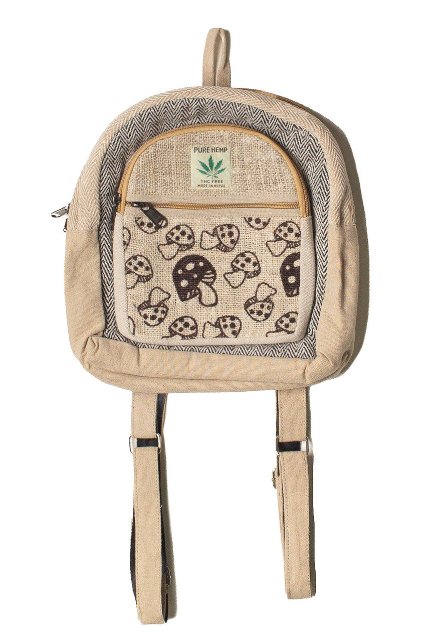 Hemp Mushroom Mini Backpack