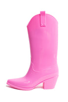 Pink Western Rain Boots