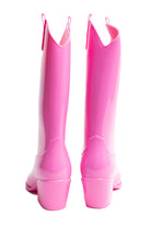 Pink Western Rain Boots