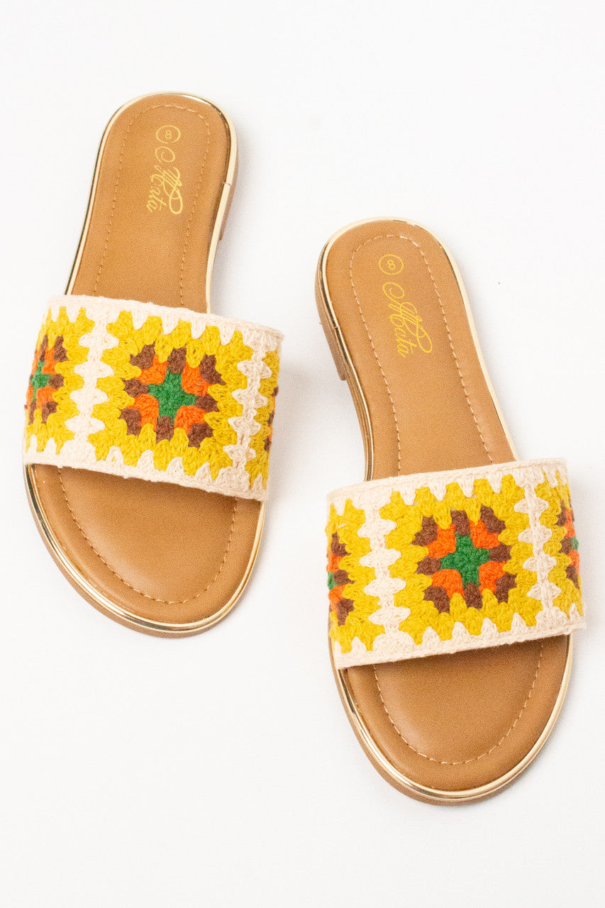 Crochet Slip On Sandals