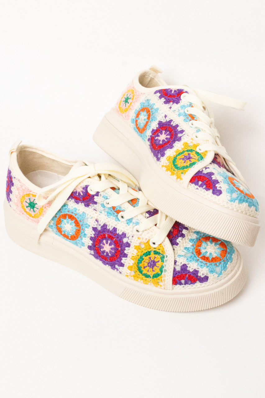 Crochet Platform Sneaker