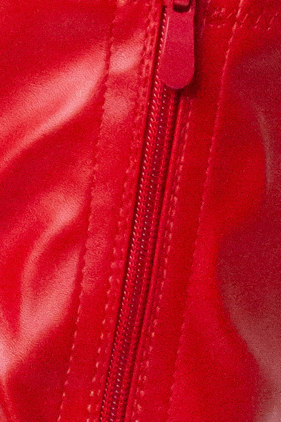 Red Chunky GoGo Boots