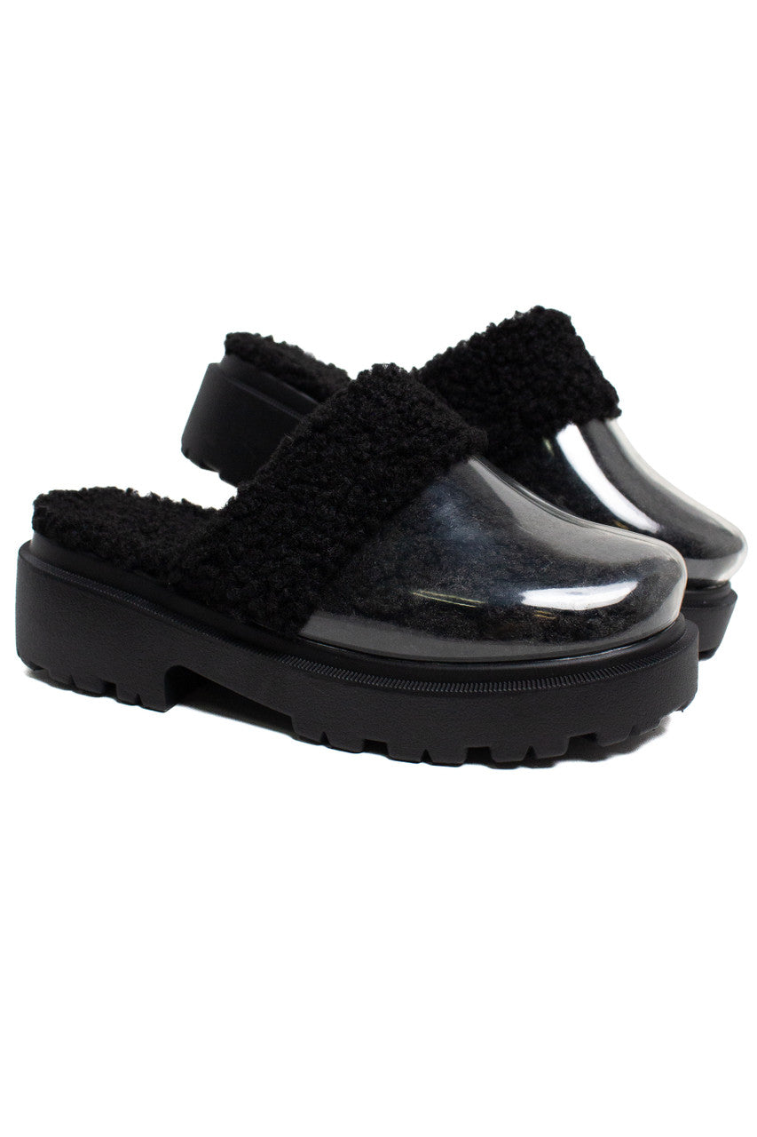 Chunky Sherpa Clogs